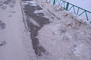 Мы очистили участок дороги